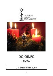 DOJOINFO - Shotokan Karate Dojo Münster eV