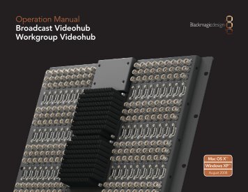 download black magic vhub-br product manual - Go Electronic