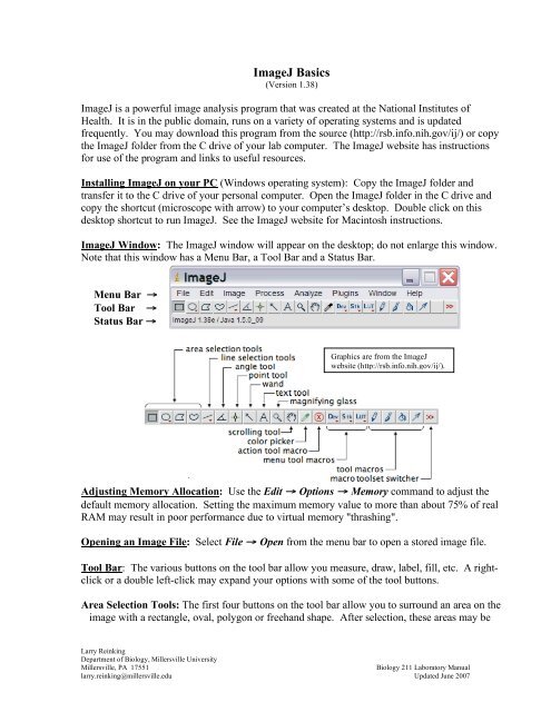 Imagej Basics Rsb Home Page National Institutes Of Health