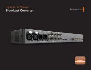 Operation Manual Broadcast Converter - Genesis Matrix Video