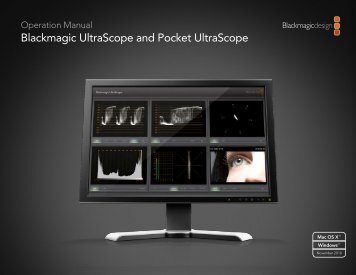 Blackmagic UltraScope and Pocket UltraScope - VideoCorp