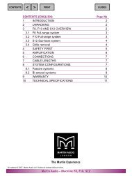 User's Guide - Martin Audio