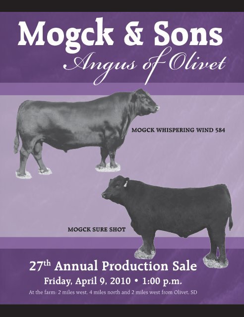 27th Annual Production Sale - Mogck & Sons Angus