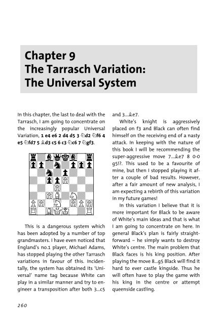 Chapter 9 The Tarrasch Variation: The Universal ... - Chess Direct Ltd