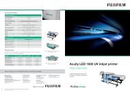 Acuity LED 1600 UV inkjet printer - Fujifilm Sericol Nederland