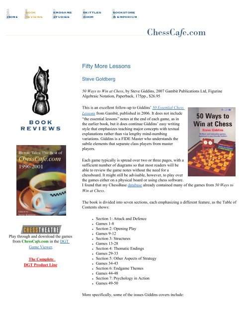 50 Ways to Win at Chess - Chess Cafe