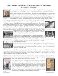 Black Splash (Page 1) - International Swimming Hall of Fame