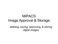 MiPACS Storage