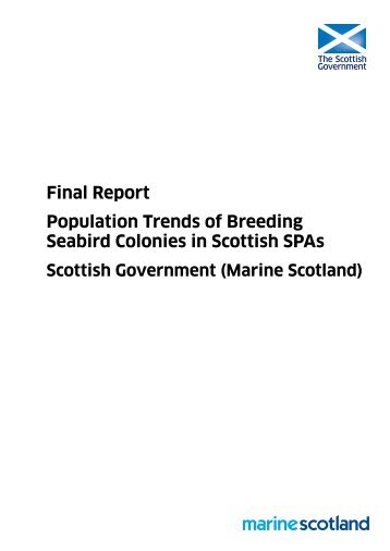 Population sizes of seabirds breeding in Scottish SPAs