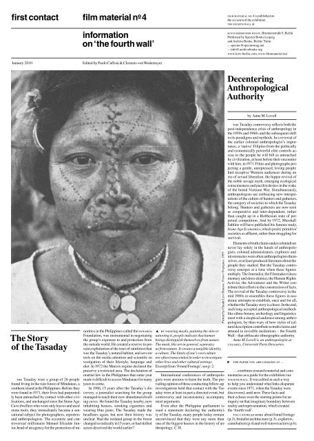 Tidasay The Story of the Tasaday