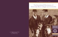 The Educational Effectiveness of Historically Black Colleges and ...