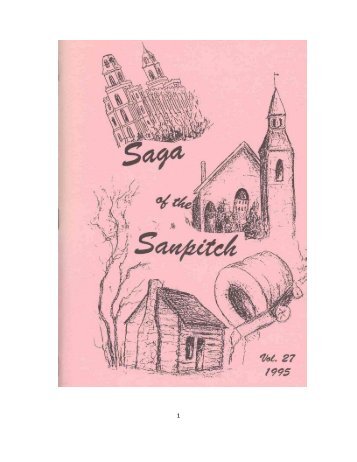 SAGA OF THE SANPITCH Volume XXVII - Sanpete County