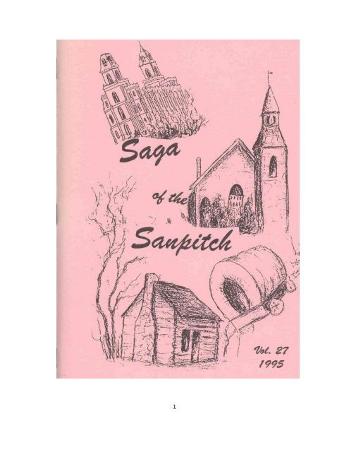 SAGA OF THE SANPITCH Volume XXVII - Sanpete County