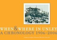 Compiled by Margaret Paternoster OAM & Ron ... - The City of Unley