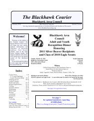 The Blackhawk Courier - Blackhawk Area Council