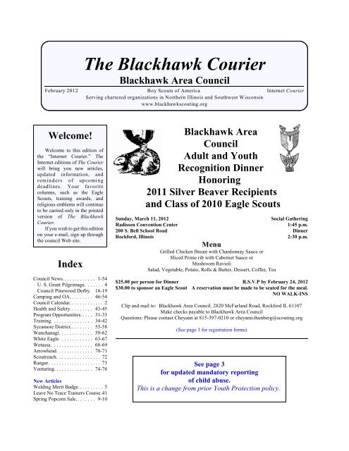 The Blackhawk Courier - Blackhawk Area Council