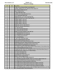 APRE API Lot Catalog - Hilco Trading