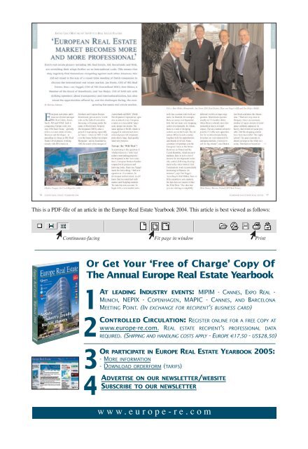 Download PDF file of original printed version - Europe Real Estate