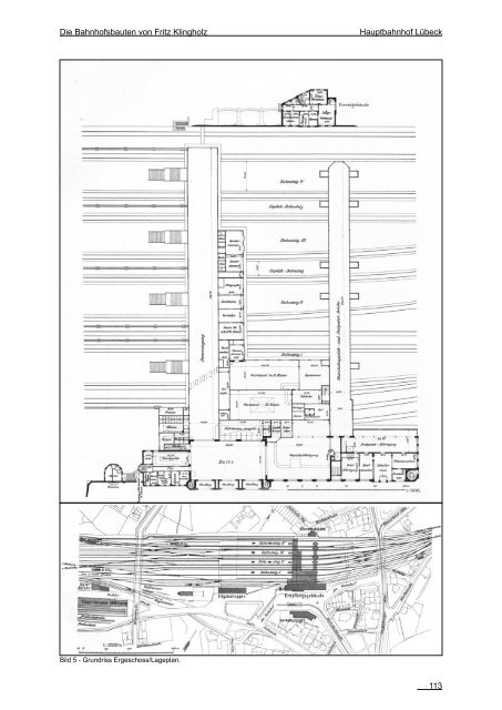 "Die Bahnhofsbauten von Fritz Klingholz", Diplomarbeit