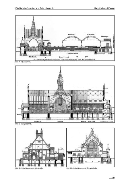 "Die Bahnhofsbauten von Fritz Klingholz", Diplomarbeit
