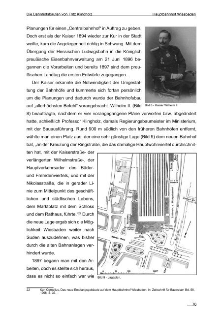 "Die Bahnhofsbauten von Fritz Klingholz", Diplomarbeit