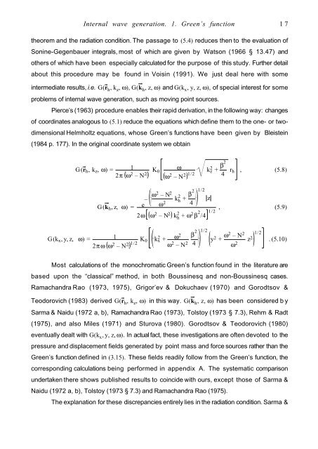 Internal Wave Generation in Uniformly Stratified Fluids. 1 ... - LEGI