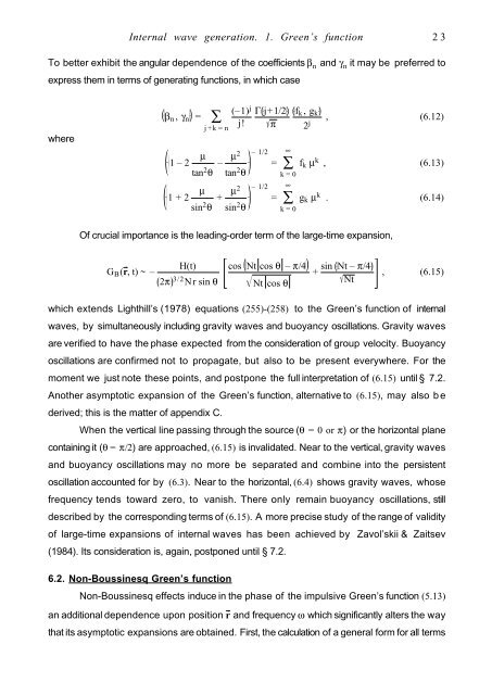 Internal Wave Generation in Uniformly Stratified Fluids. 1 ... - LEGI