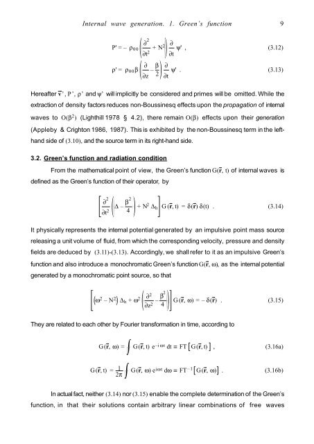 Internal Wave Generation in Uniformly Stratified Fluids. 1 ... - LEGI