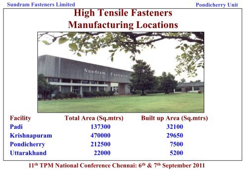 No Slide Title - Total Productive Maintenance(TPM) Club India