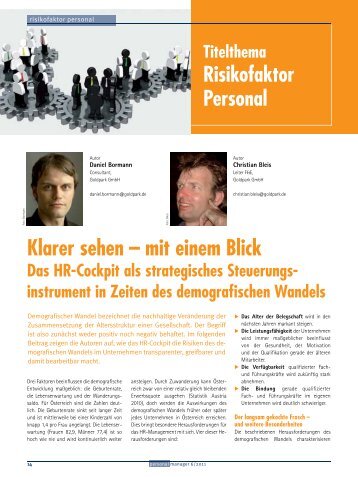 Klarer sehen - Goldpark GmbH Unternehmensberatung