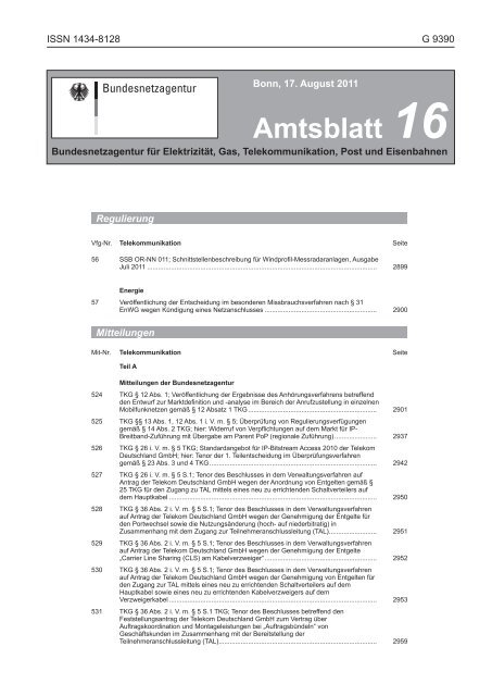 Amtsblatt 24 - Bundesnetzagentur