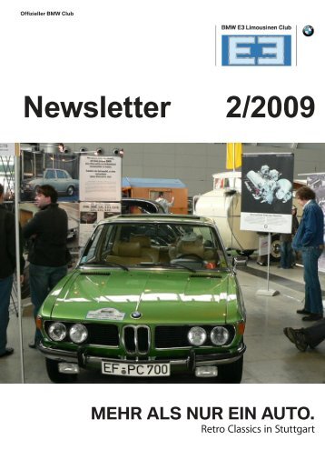 Newsletter 2/2009 - BMW E3-Limousinen Club e.V.