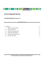 List of supported devices AUTOMATIONWORX ... - Phoenix Contact