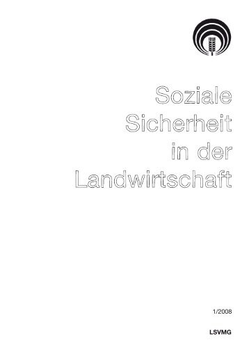 SdL 1-2008 - Landwirtschaftliche Sozialversicherung