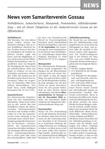 News vom Samariterverein Gossau - gossauer-info