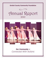 Annual Report - Gratiot County Community Foundation