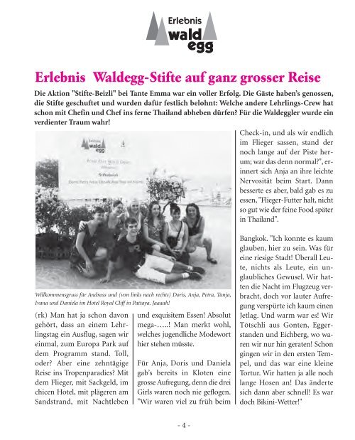 Kräuter- und Erlebnisweg Hätschen - Erlebnis Waldegg