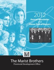 honor roll of donors - The Marist Brothers