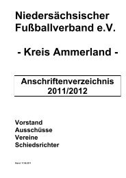 Kreis Ammerland - SVE Wiefelstede