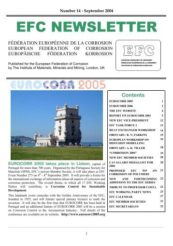 Number 8 - July 1999 - European Federation of Corrosion