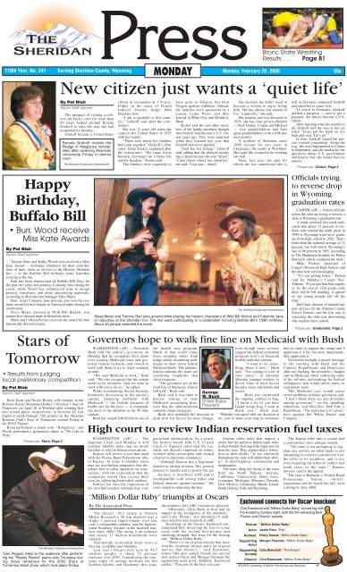 02-28-05 Monday.pdf - The Sheridan Press