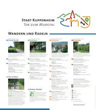 Wandern und Radeln Stadt Kuppenheim Tor zum Murgtal