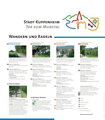 Wandern und Radeln Stadt Kuppenheim Tor zum Murgtal