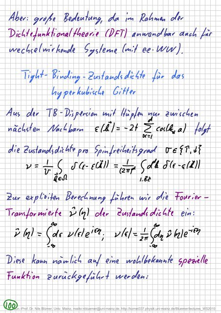 Jun.-Prof. Dr. Nils Blümer, Univ. Mainz, mailto:nbluemer@uni-mainz ...