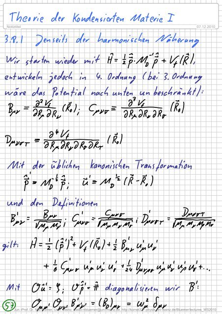 Jun.-Prof. Dr. Nils Blümer, Univ. Mainz, mailto:nbluemer@uni-mainz ...