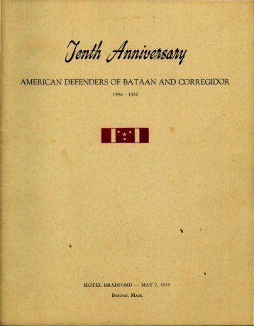 american defenders of bat aan and corregidor - Philippine ...