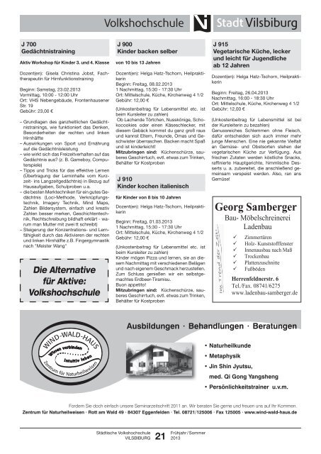 E-Mail - VHS Vilsbiburg