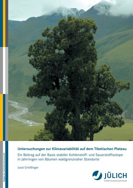 Untersuchungen zur Klimavariabilität auf dem Tibetischen Plateau ...