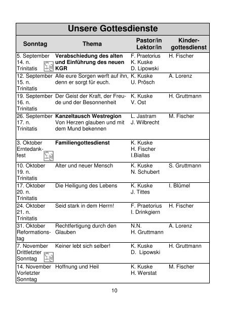 Gemeindebrief - Versöhnungsgemeinde Schwerin-Lankow