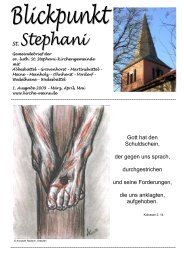 Gott hat den Schuldschein - St. Stephani-Kirchengemeinde Meine